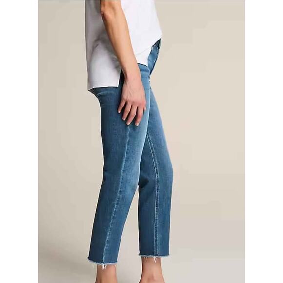 J.Jill Denim High-Rise Straight-Leg Crop, 14 Petite - Picture 9 of 10